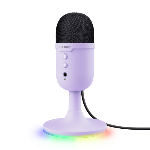 Trust GXT 234P Yunix Púrpura Micrófono de superficie para mesa