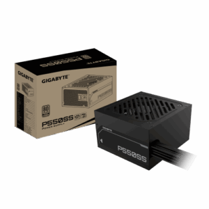 GIGABYTE P550SS Fuente de Alimentación - PCIe 5.0, 80 PLUS Silver, Ventilador de 120 mm, Compatible con ATX 3.0, Enchufe EU