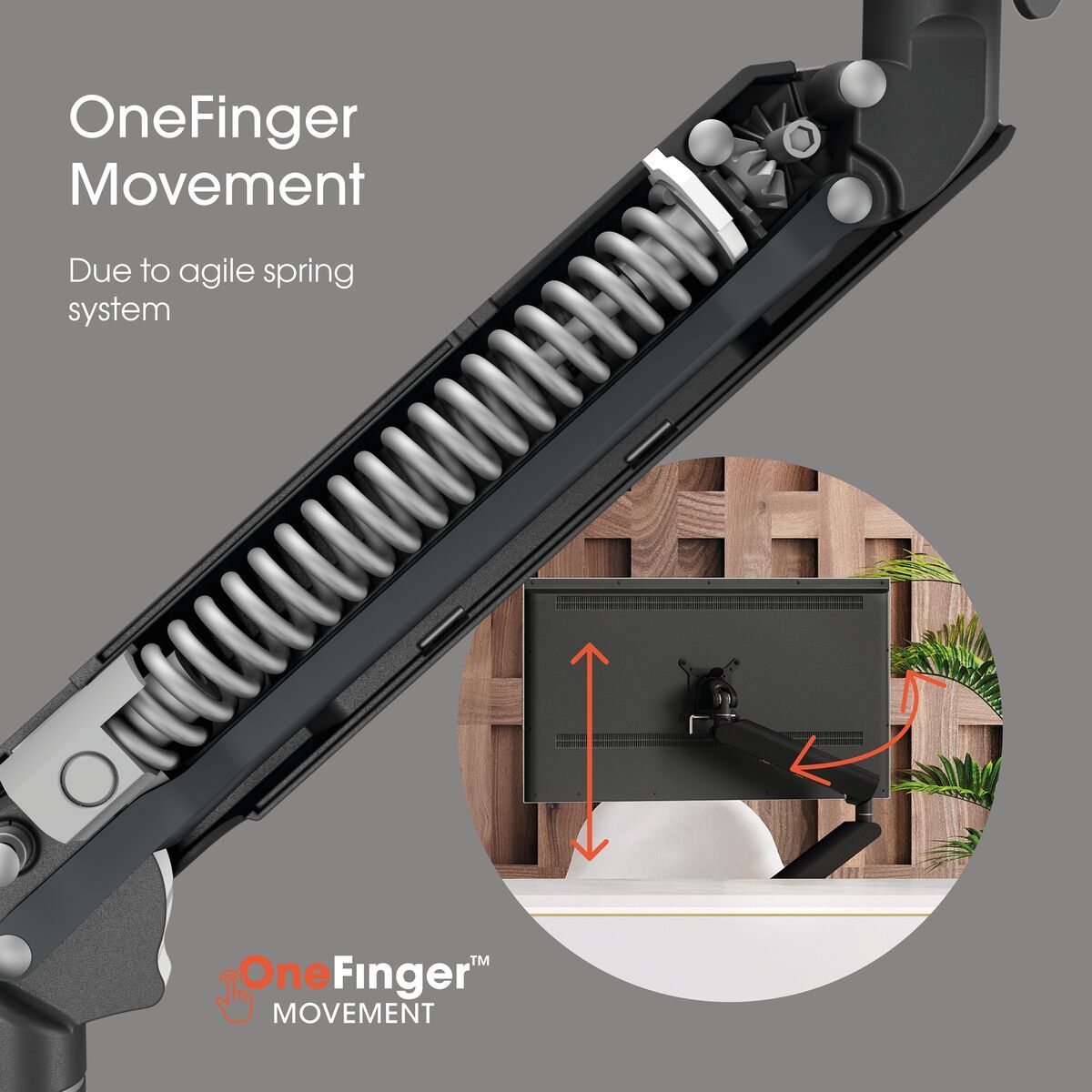 VOGELS SOPORTE (MOMO4137B) MONITOR ARM MOTION PLUS BLACK - Imagen 6