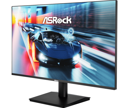 MONITOR ASROCK CL27FFA,27",IPS (FHD),1920X1080,120HZ,1500:1,1MS,1HDMI+1VGA,PLANO,NEGRO - Imagen 4