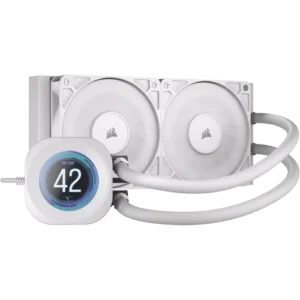 Corsair Nautilus 240 RS LCD Procesador Sistema de refrigeración líquida todo en uno 12 cm Blanco 1 pieza(s)