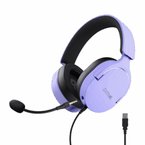 Trust GXT 490P FAYZO Auriculares Alámbrico Diadema Juego USB tipo A Negro, Púrpura