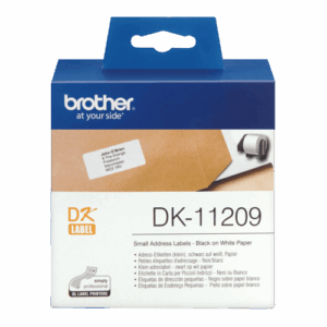 BROTHER ETIQUETAS DE DIRECCIÓN PEQUEÑAS 62MMX29MM, 800 UNIDA