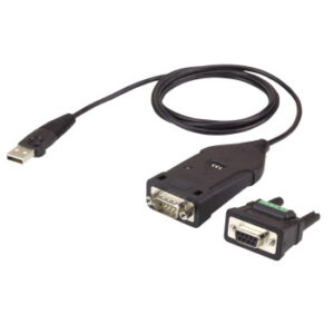 Aten UC485 adaptador de cable USB A DB-9 Negro