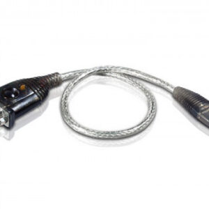 Aten UC232A1-AT adaptador de cable USB RS-232 Negro, Metálico