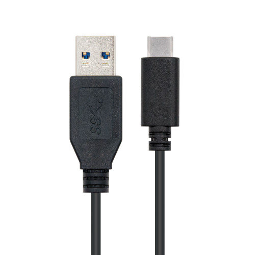 NANOCABLE CABLE USB 3.0. TIPO USB-C/M - A/M. NEGRO 1M - Imagen 3
