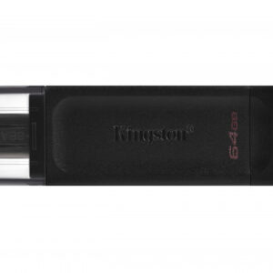 Kingston Technology DataTraveler 70 unidad flash USB 64 GB USB Tipo C 3.2 Gen 1 (3.1 Gen 1) Negro