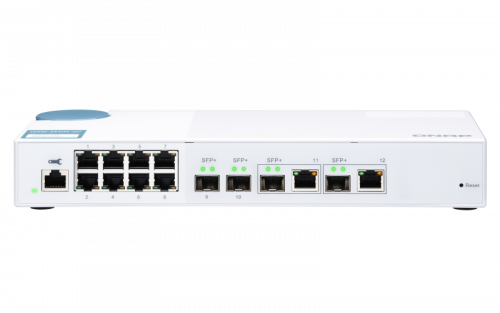 QNAP QSW-M408-2C switch Gestionado L2 10G Ethernet (100/1000/10000) Blanco - Imagen 2