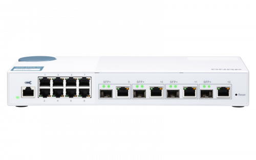 QNAP QSW-M408-4C switch Gestionado L2 Gigabit Ethernet (10/100/1000) Blanco - Imagen 2