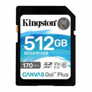 Kingston Technology Canvas Go! Plus memoria flash 512 GB SD Clase 10 UHS-I