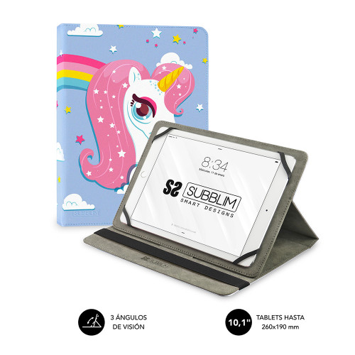 SUBBLIM Funda Tablet Universal TRENDY CASE UNICORN 10.1" - Imagen 2