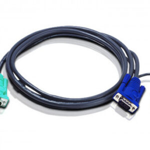 Aten 2L5201U cable para video, teclado y ratón (kvm) 1,2 m Negro