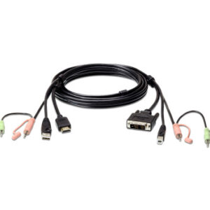 Aten 2L-7D02DH adaptador de cable HDMI DVI-D Negro