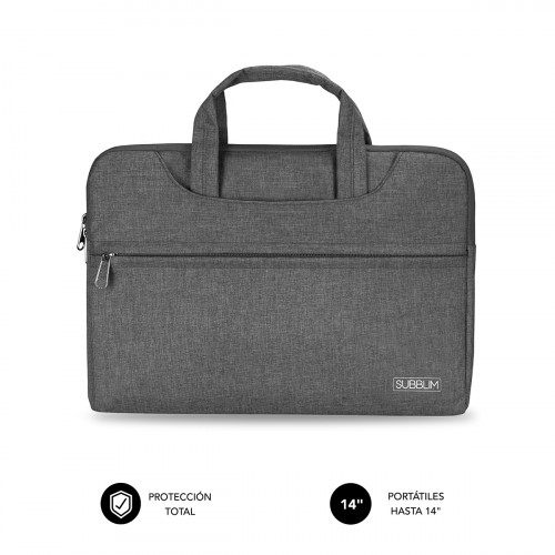 SUBBLIM Funda Ordenador Business Laptop Sleeve 13,3-14" Grey - Imagen 2