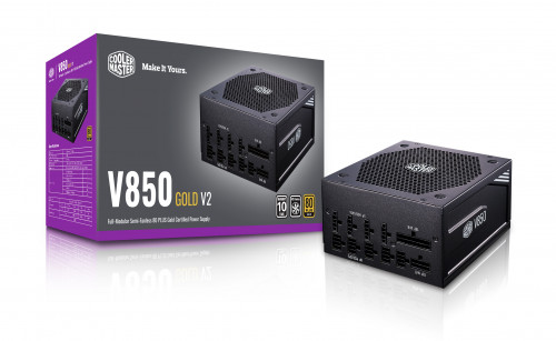 Cooler Master V850 Gold-V2 unidad de fuente de alimentación 850 W 24-pin ATX ATX Negro - Imagen 4