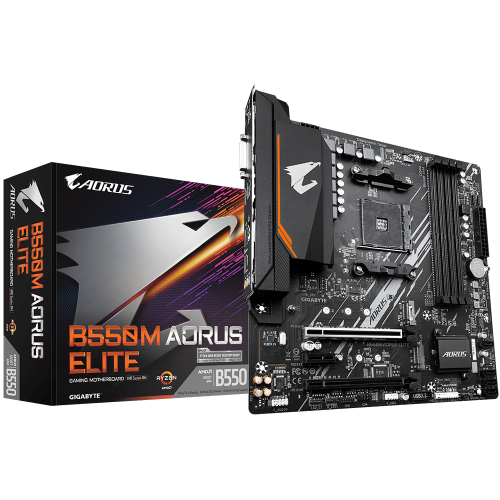 Gigabyte B550M AORUS ELITE Zócalo AM4 Micro ATX AMD B550 - Imagen 2