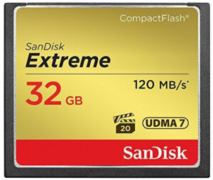 Sandisk 32GB Extreme memoria flash CompactFlash