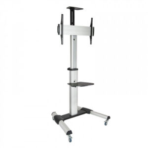 TooQ FS1870M-B signage display mount 94 cm (37") Negro, Plata