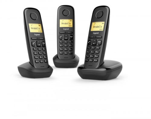 Gigaset A170 Trio Teléfono DECT/analógico Negro Identificado - Imagen 2