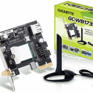 TARJETA DE RED WIRELESS GIGABYTE GC-WB1733D-I,AC 9260,PCI-E,WLAN/BT5.0,802.11AC,1733 MB/S
