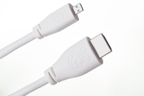 Raspberry Pi T7689AX cable HDMI 1 m HDMI tipo A (Estándar) HDMI tipo D (Micro) Blanco - Imagen 3