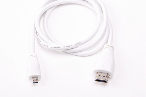 Raspberry Pi T7689AX cable HDMI 1 m HDMI tipo A (Estándar) HDMI tipo D (Micro) Blanco - Imagen 4