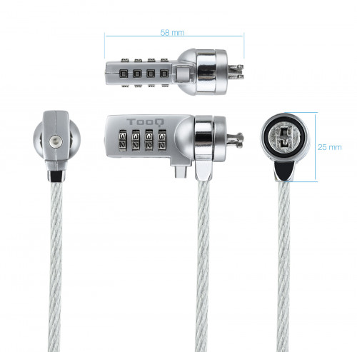 TooQ TQCLKC0015 cable antirrobo - Imagen 3