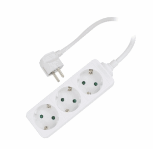 Ewent EW3958 base múltiple 1,5 m 3 salidas AC Interior Blanco