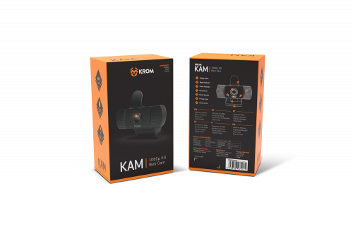 Krom Kam cámara web 1920 x 1080 Pixeles USB 2.0 Negro - Imagen 10