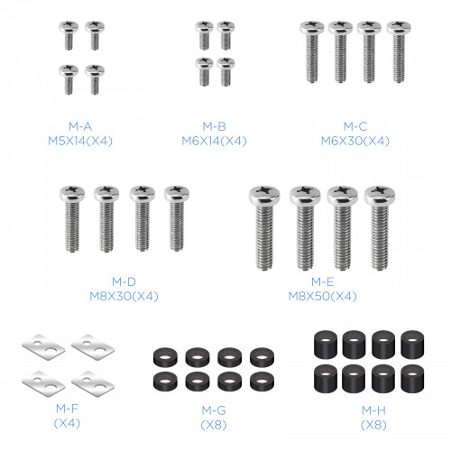 TooQ LPCE1170TSLI-B signage display mount 177,8 cm (70") Negro - Imagen 9