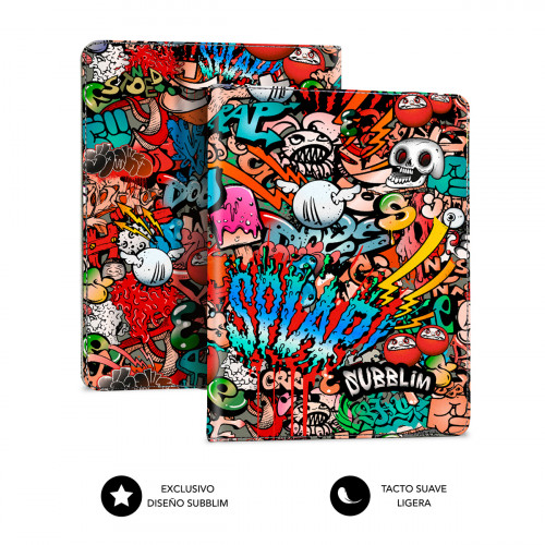 SUBBLIM Funda Tablet Universal TRENDY CASE GRAFFITI 10.1" - Imagen 4