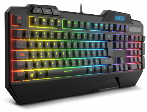 KROM PACK GAMING KRUSHER. TECLADO SEMI-MECANICO + RATON. RGB. NEGRO - Imagen 4