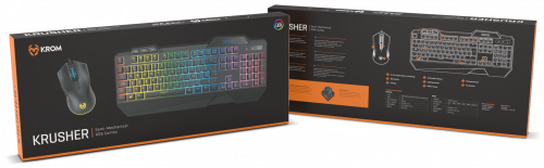KROM PACK GAMING KRUSHER. TECLADO SEMI-MECANICO + RATON. RGB. NEGRO - Imagen 17