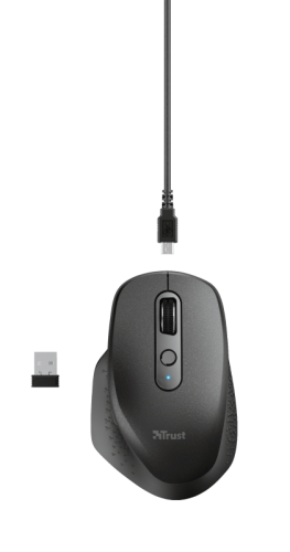 Trust Ozaa ratón RF inalámbrico Óptico 2400 DPI mano derecha - Imagen 13