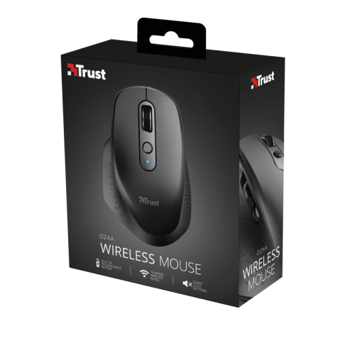 Trust Ozaa ratón RF inalámbrico Óptico 2400 DPI mano derecha - Imagen 16