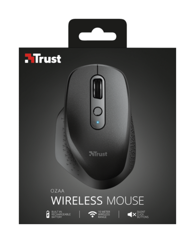 Trust Ozaa ratón RF inalámbrico Óptico 2400 DPI mano derecha - Imagen 17
