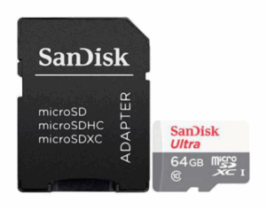 SanDisk 64GB Ultra microSDXC memoria flash Clase 10