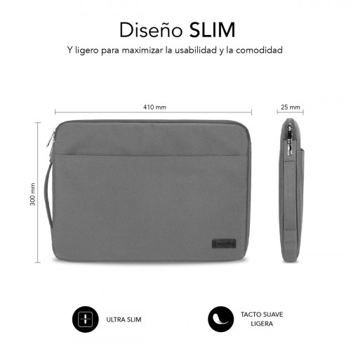 SUBBLIM Funda Ordenador Urban Laptop Sleeve 15,6" Grey - Imagen 5