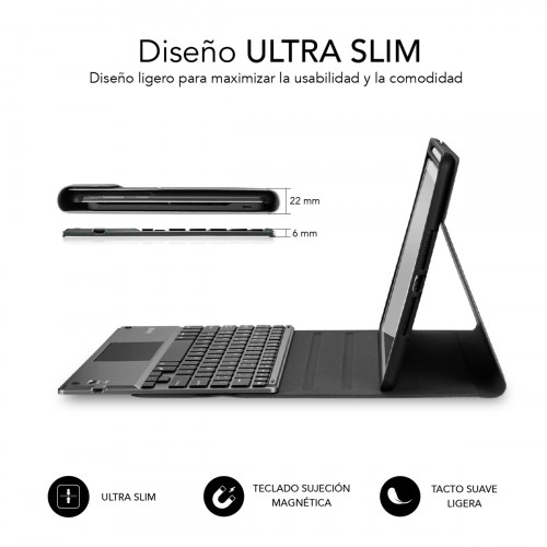 SUBBLIM Funda con Teclado Retroiluminado KEYTAB Pro BL BT Touchpad Ipad Pro 11 2020 Black - Imagen 3