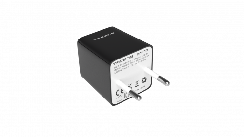 TACENS ANIMA AUSB1 USB CHARGER, 2x USB PORTS, 2.1A ULTRAFAST CHARGE, LIGHWEIGT AND COMPACT SIZE DESIGN, EU CONNECTOR, BLACK/WHITE DESIGN - Imagen 4