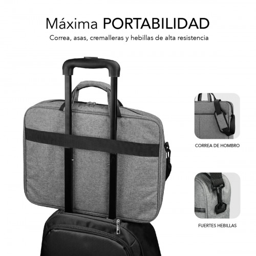 SUBBLIM Maletín Ordenador Elite Laptop Bag 13,3-14" Grey - Imagen 4