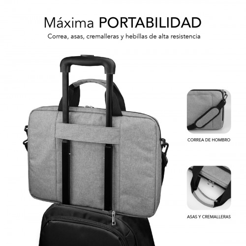 SUBBLIM Maletín Ordenador Air Padding Laptop bag 15,6" Grey - Imagen 5
