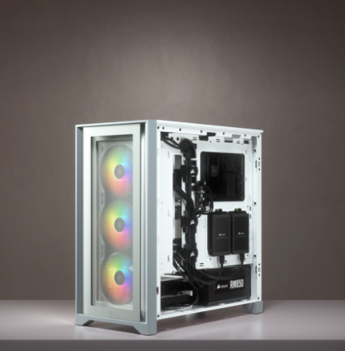 CAJA CORSAIR ICUE 4000X RGB TEMPERED GLASS BLANCA CC-9011205-WW - Imagen 4