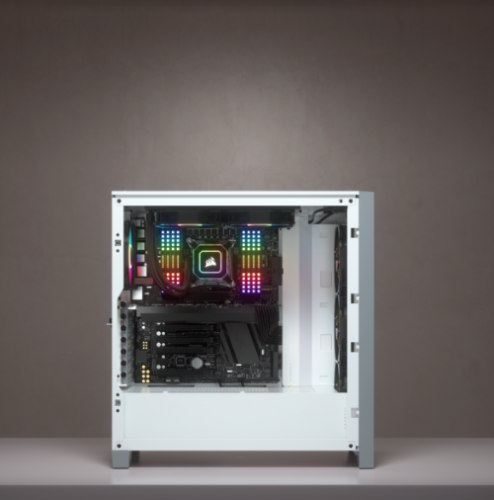 CAJA CORSAIR ICUE 4000X RGB TEMPERED GLASS BLANCA CC-9011205-WW - Imagen 6