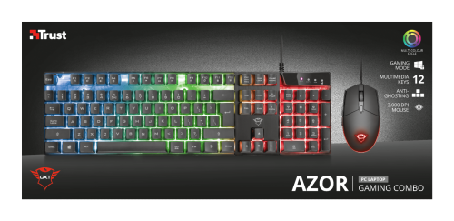 Trust GXT 838 Azor Gaming Combo teclado USB QWERTY Español - Imagen 16