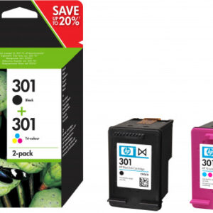 TINTA HP NEGRO HP301 PACK (NEGRO/TRICOLOR) N9J72AE