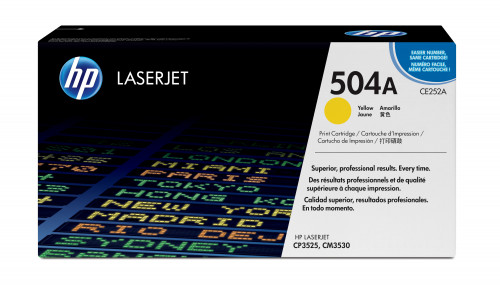 HP 504A TONER HP504A AMARILLO (CE252A)