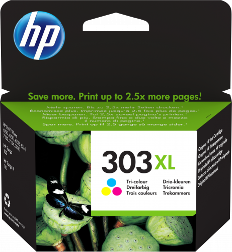HP 303XL PACK CARTUCHO DE TINTA TRICOLOR HP303XL (T6N03AE#ABE) - Imagen 2