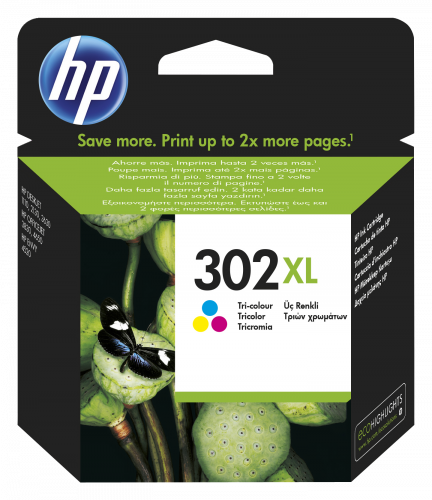 HP 302XL CARTUCHO DE TINTA TRICOLOR HP302XL (F6U67AE) - Imagen 3