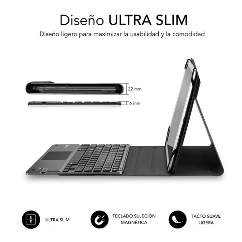 SUBBLIM Funda con Teclado KEYTAB PRO BLUETOOTH 10,1" TOUCHPAD Black - Imagen 3